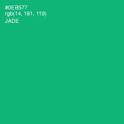 #0EB577 - Jade Color Image