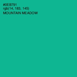#0EB791 - Mountain Meadow Color Image