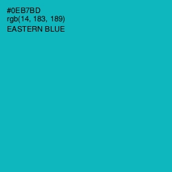 #0EB7BD - Eastern Blue Color Image