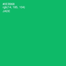 #0EB968 - Jade Color Image