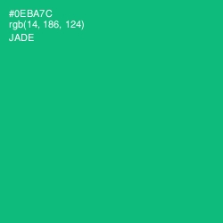 #0EBA7C - Jade Color Image