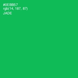 #0EBB57 - Jade Color Image