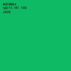 #0EBB64 - Jade Color Image