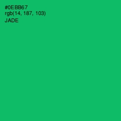 #0EBB67 - Jade Color Image