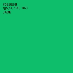 #0EBE6B - Jade Color Image