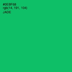 #0EBF68 - Jade Color Image