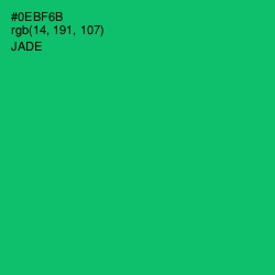 #0EBF6B - Jade Color Image