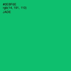 #0EBF6E - Jade Color Image