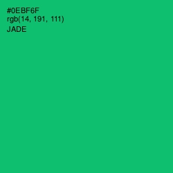#0EBF6F - Jade Color Image