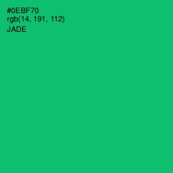 #0EBF70 - Jade Color Image