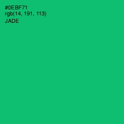 #0EBF71 - Jade Color Image