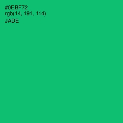 #0EBF72 - Jade Color Image