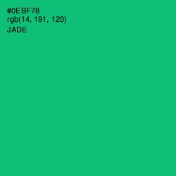 #0EBF78 - Jade Color Image