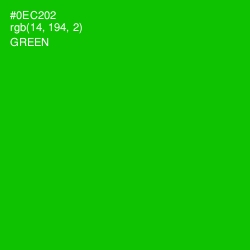 #0EC202 - Green Color Image