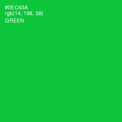 #0EC63A - Green Color Image