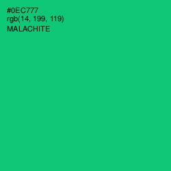 #0EC777 - Malachite Color Image