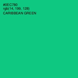 #0EC780 - Caribbean Green Color Image