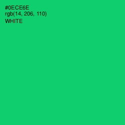 #0ECE6E - Malachite Color Image