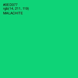 #0ED377 - Malachite Color Image