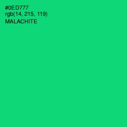 #0ED777 - Malachite Color Image