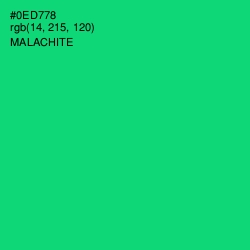 #0ED778 - Malachite Color Image