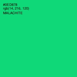 #0ED878 - Malachite Color Image