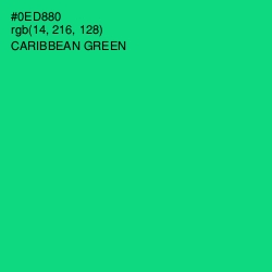 #0ED880 - Caribbean Green Color Image