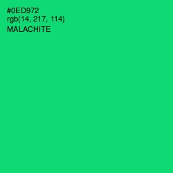 #0ED972 - Malachite Color Image