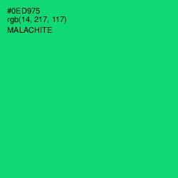 #0ED975 - Malachite Color Image