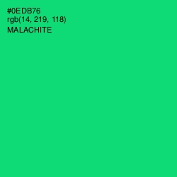 #0EDB76 - Malachite Color Image