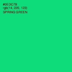 #0EDC7B - Spring Green Color Image