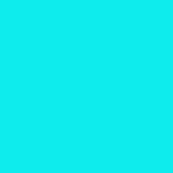 #0EECED - Cyan / Aqua Color Image