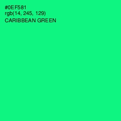 #0EF581 - Caribbean Green Color Image