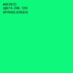 #0EF87C - Spring Green Color Image