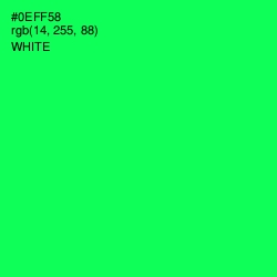 #0EFF58 - Malachite Color Image