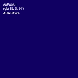 #0F0061 - Arapawa Color Image