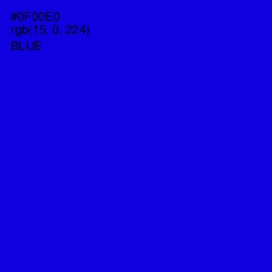 #0F00E0 - Blue Color Image