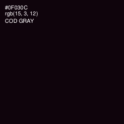 #0F030C - Cod Gray Color Image