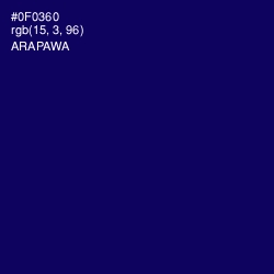 #0F0360 - Arapawa Color Image