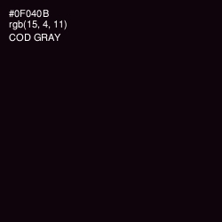 #0F040B - Cod Gray Color Image