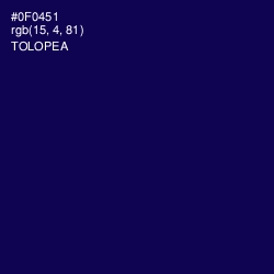 #0F0451 - Tolopea Color Image