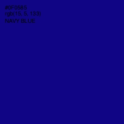 #0F0585 - Navy Blue Color Image