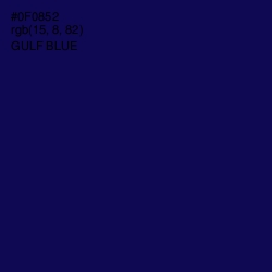 #0F0852 - Gulf Blue Color Image