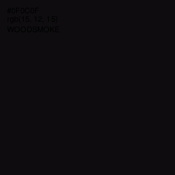 #0F0C0F - Woodsmoke Color Image