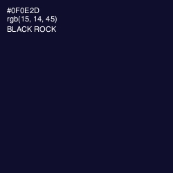 #0F0E2D - Black Rock Color Image