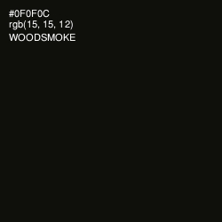 #0F0F0C - Woodsmoke Color Image