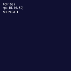#0F1032 - Midnight Color Image