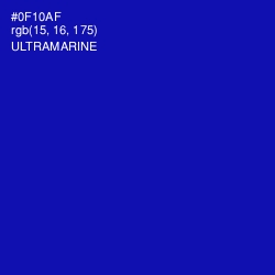 #0F10AF - Ultramarine Color Image