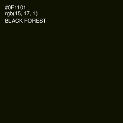 #0F1101 - Black Forest Color Image