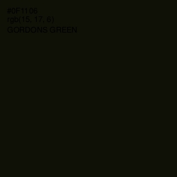 #0F1106 - Gordons Green Color Image